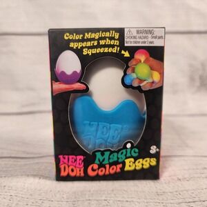 NeeDoh Magic Color Egg Squishy Stress Toy Blue Schylling Fidget Toy Kids 3+